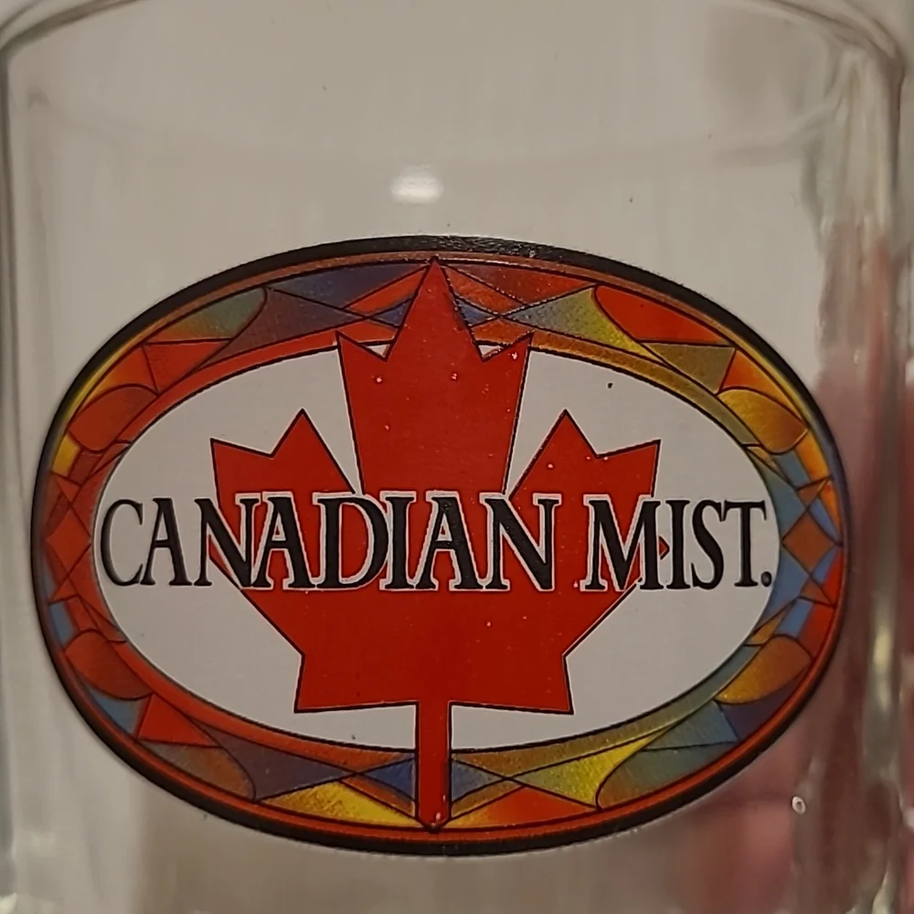 Set of 2 Vintage Canadian Mist Whiskey Mugs